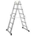 15.5' Platform Multi-Purpose Folding Aluminum Ladder w/ 2 Free Plate EN131